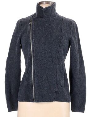 Lauren Ralph Lauren Charcoal Knit Moto Jacket